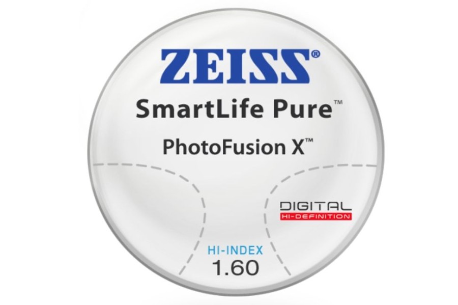 Lenses ZEISS | Zeiss Zeiss Smartlife Pure - Photofusion X - Hi-Index 1.60 - Progressive Lenses