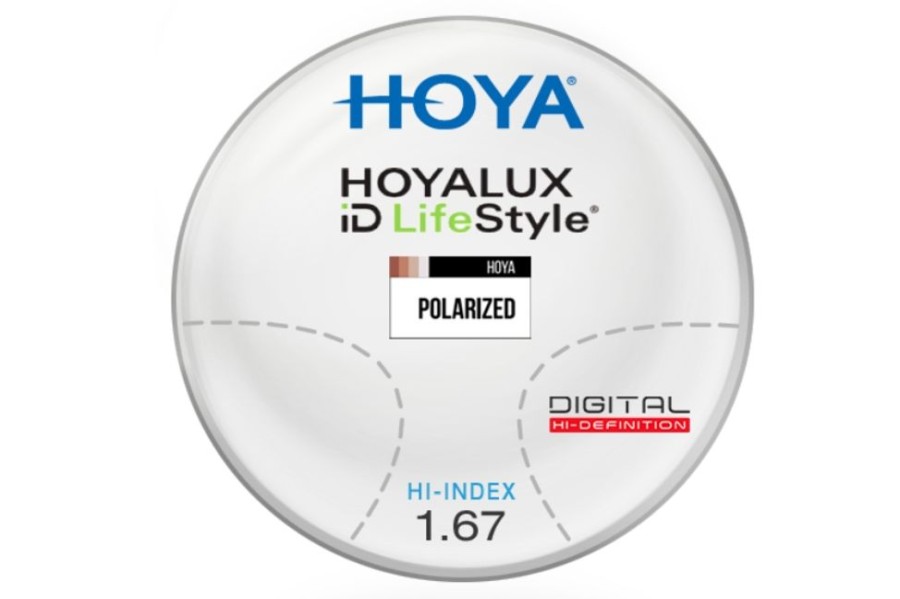 Lenses Hoya | Hoya Hoyalux Id Lifestyle 3 - Polarized - Hi-Index 1.67 - Progressive Lenses