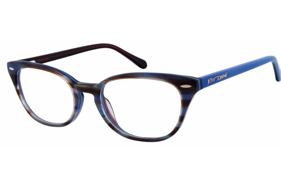 Eyeglasses Betsey Johnson Girls | Betsey Johnson Girls Hipster Eyeglasses Blue