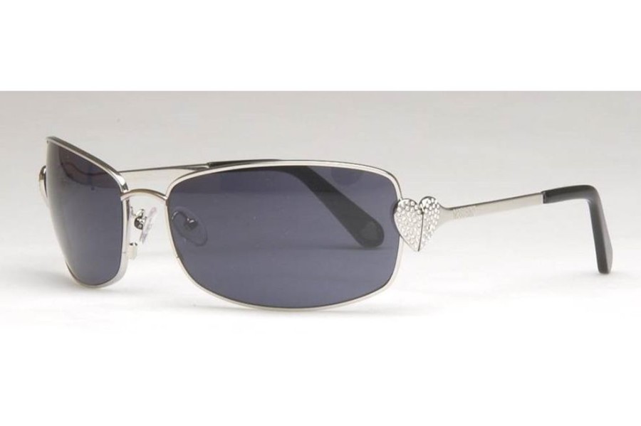 Sunglasses Moschino | Moschino Mo 503 Sunglasses (04) Shiny Blue W/Swarovski Crystals