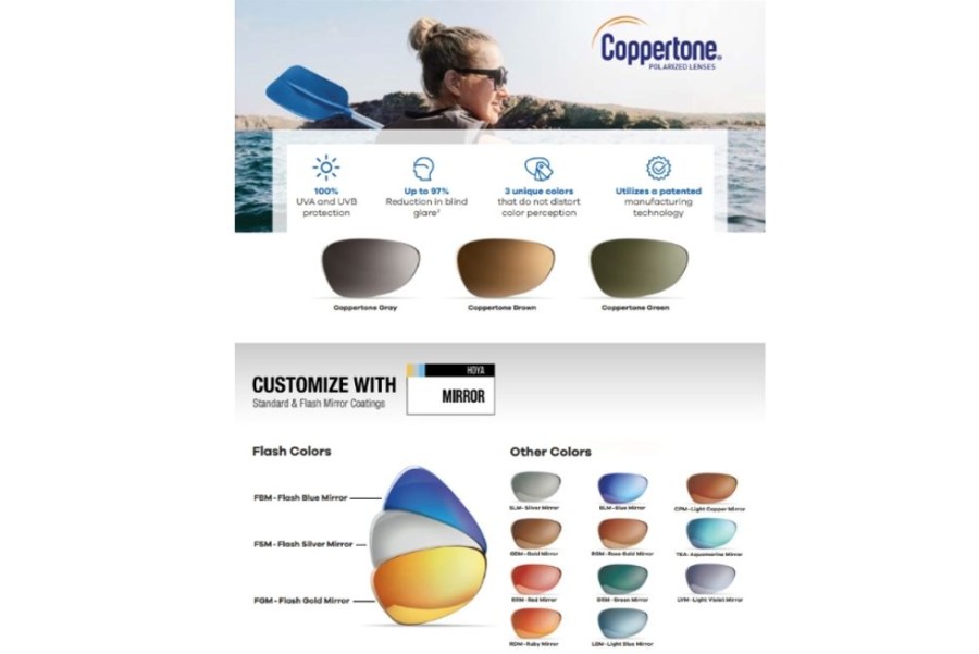 Lenses Hoya | Hoya Hoya Single Vision Iq - Coppertone® Polarized - Polycarbonate - Single Vision Lenses