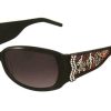 Sunglasses Takumi | Takumi T9756 Sunglasses 90 Black W/Crystal/Gold/Ruby Swarovski Crystals